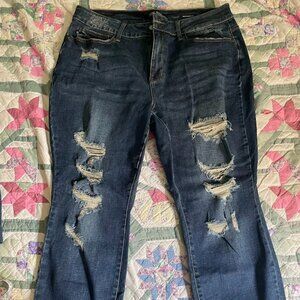 Judy Blue jeans - 18W distressed boyfriend fit